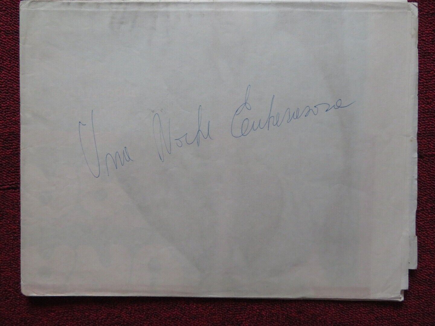 UNA NOCHE EMBARAZOSA FOLDED ARGENTINA ONE SHEET POSTER LANDO BUZZANCA 1977 Movie posters