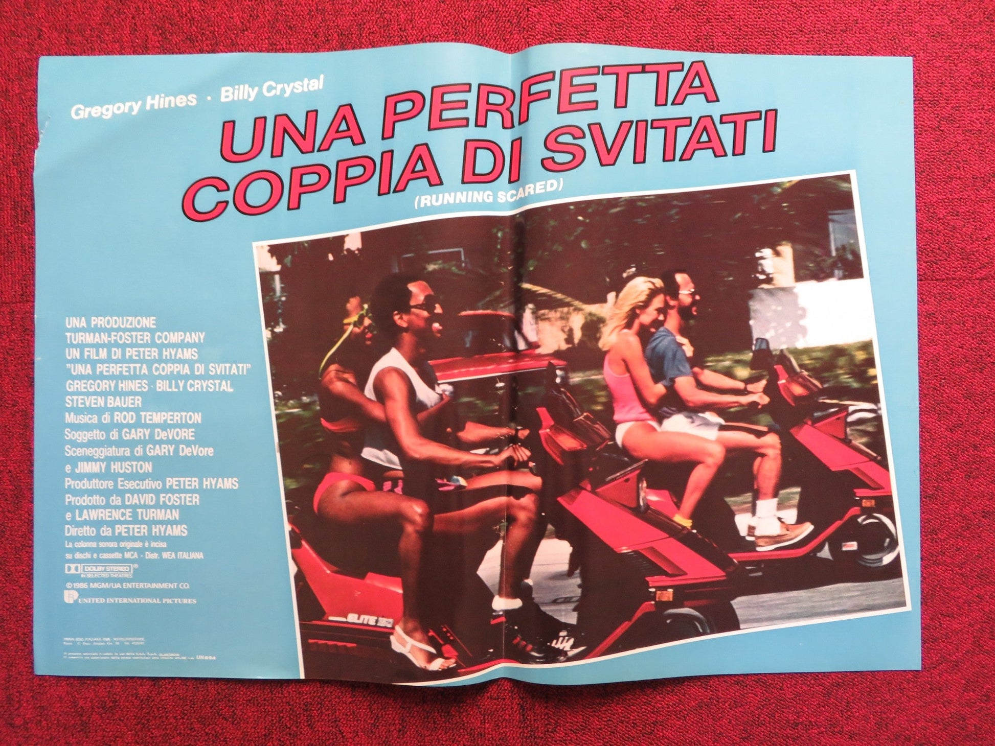 UNA PERFETTA COPPIA DI SVITATI - C ITALIAN FOTOBUSTA POSTER BILLY CRYSTAL 1986 Rendezvous Cinema Movie posters