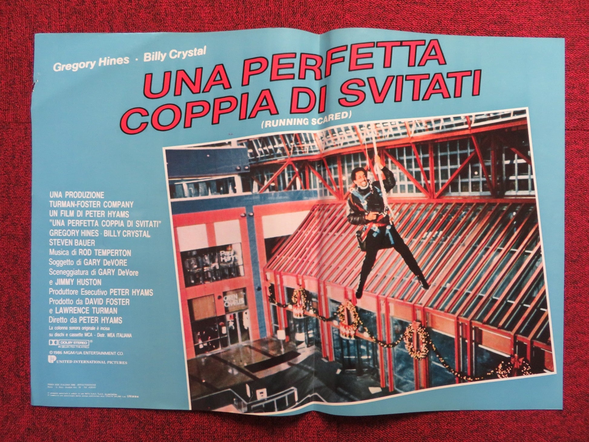 UNA PERFETTA COPPIA DI SVITATI - D ITALIAN FOTOBUSTA POSTER BILLY CRYSTAL 1986 Rendezvous Cinema Movie posters