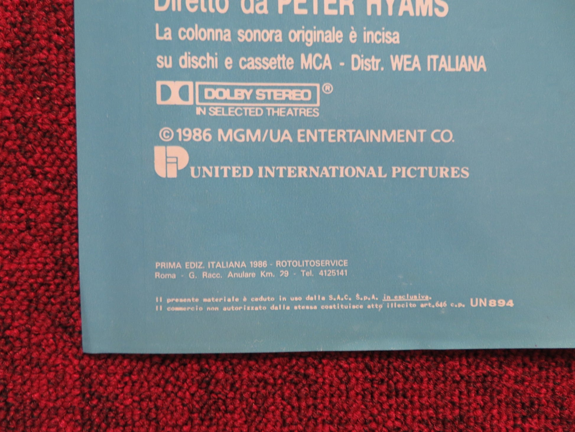 UNA PERFETTA COPPIA DI SVITATI - F ITALIAN FOTOBUSTA POSTER BILLY CRYSTAL 1986 Rendezvous Cinema Movie posters