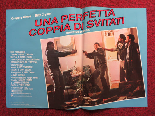 UNA PERFETTA COPPIA DI SVITATI - H ITALIAN FOTOBUSTA POSTER BILLY CRYSTAL 1986 Rendezvous Cinema Movie posters