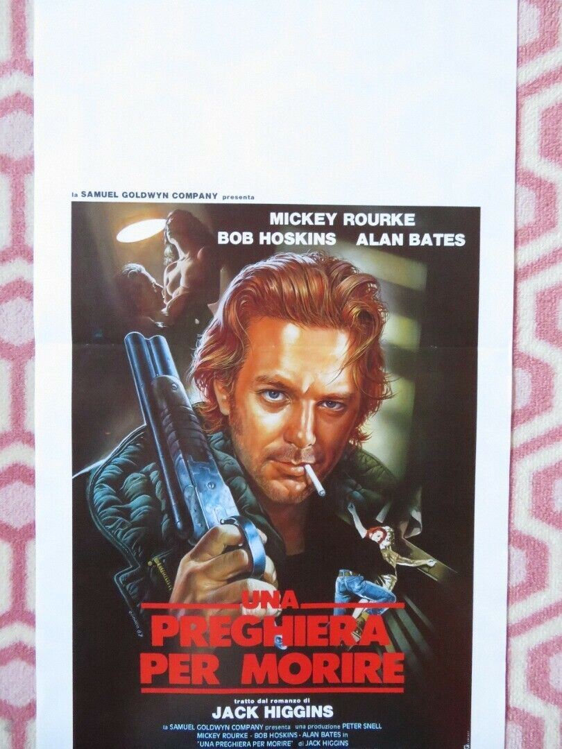 UNA PREFHIERA PER MORIRE ITALIAN LOCANDINA (27.5"x13.5") POSTER M ROURKE 1987 - Rendezvous Cinema