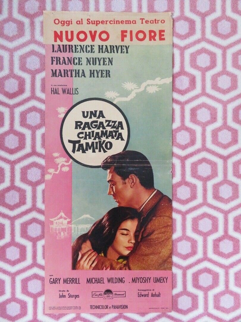 UNA RAGAZZA CHIAMATA ITALIAN LOCANDINA (27.5"x 11.5") POSTER LAURENCE HARVEY '62 Movie posters
