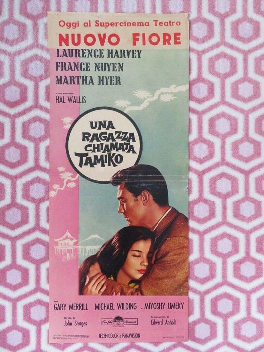 UNA RAGAZZA CHIAMATA ITALIAN LOCANDINA (27.5"x 11.5") POSTER LAURENCE HARVEY '62 Movie posters