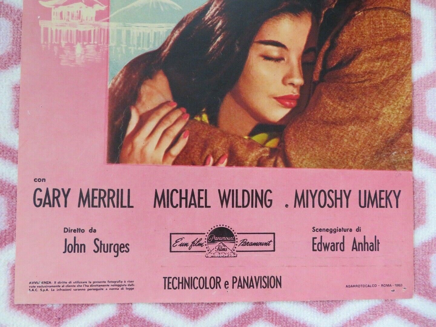 UNA RAGAZZA CHIAMATA ITALIAN LOCANDINA (27.5"x 11.5") POSTER LAURENCE HARVEY '62 Movie posters
