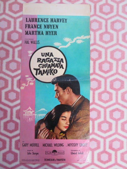 UNA RAGAZZA CHIAMATA TAMIKO ITALIAN LOCANDINA (27"x12") POSTER 1962 Movie posters