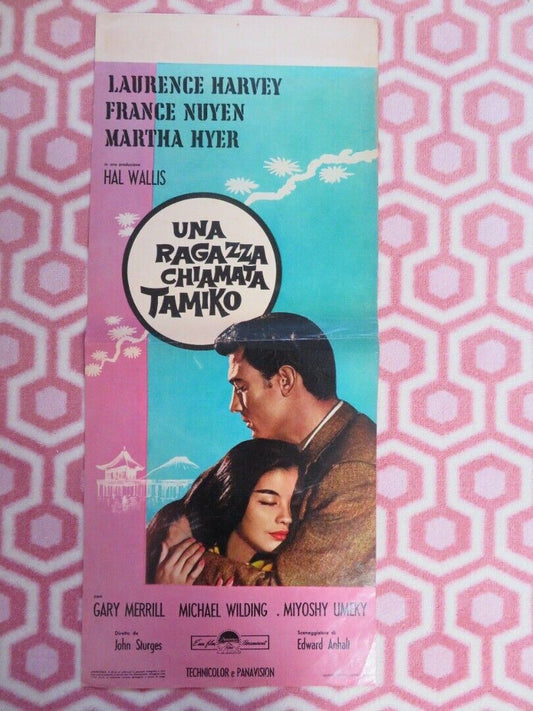UNA RAGAZZA CHIAMATA TAMIKO ITALIAN LOCANDINA (27"x12") POSTER 1962 Movie posters