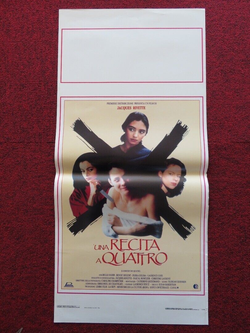 UNA RECITA A QUATTRO / the gang of four ITALIAN LOCANDINA (27.5"x13") POSTER '90 Movie posters