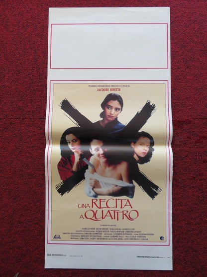 UNA RECITA A QUATTRO / the gang of four ITALIAN LOCANDINA (27.5"x13") POSTER '90 Movie posters