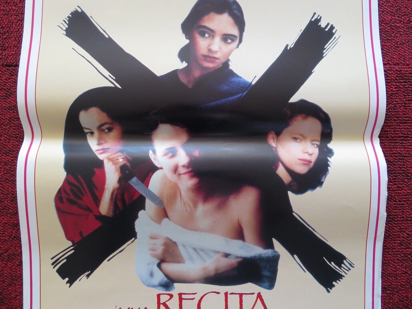 UNA RECITA A QUATTRO / the gang of four ITALIAN LOCANDINA (27.5"x13") POSTER '90 Movie posters