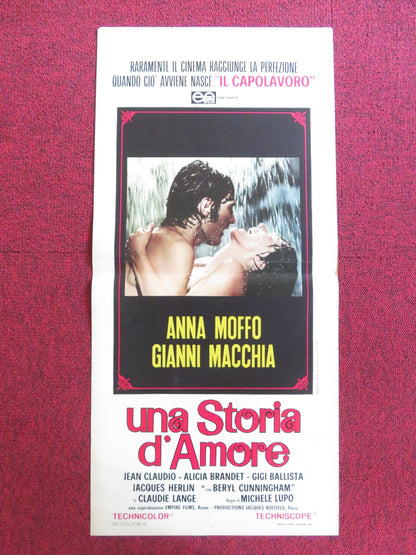 UNA STORIA D'AMORE ITALIAN LOCANDINA POSTER ANNA MOFFO GIANNI MACCHIA 1969 Rendezvous Cinema Movie posters
