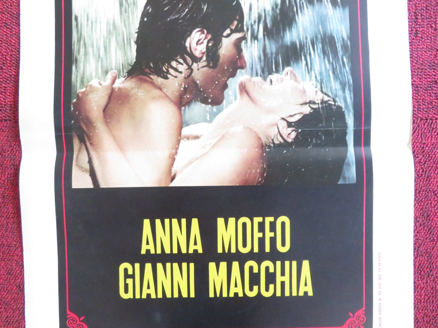 UNA STORIA D'AMORE ITALIAN LOCANDINA POSTER ANNA MOFFO GIANNI MACCHIA 1969 Rendezvous Cinema Movie posters