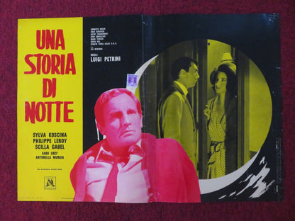 UNA STORIA DI NOTTE ITALIAN FOTOBUSTA POSTER SYLVA KOSCINA PHILIPPE LEROY 1966 Rendezvous Cinema Movie posters