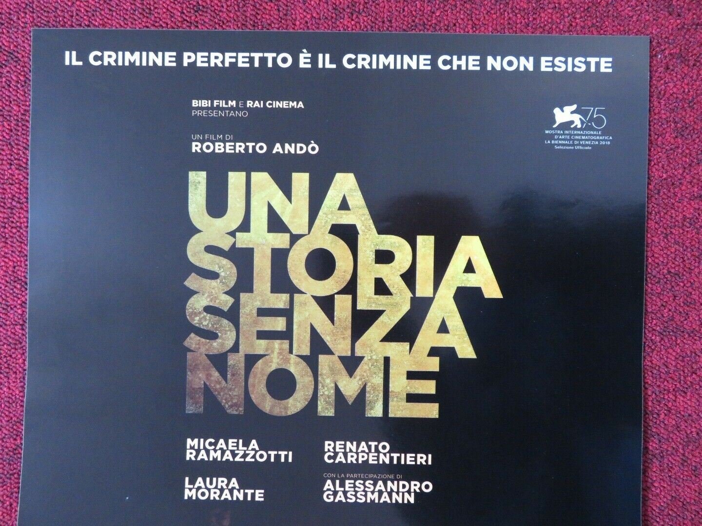 UNA STORIA SENZA NOME ITALIAN LOCANDINA (26.5"x12.5") POSTER MICAELA RAMAZZOTTI Movie posters