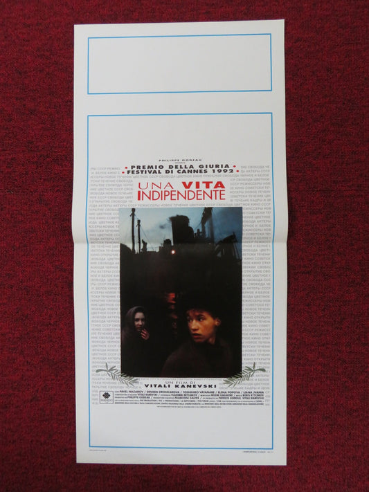 UNA VITA INDIPENDENT ITALIAN LOCANDINA POSTER PAVEL NAZAROV D. DROUKAROVA 1992 Rendezvous Cinema Movie posters