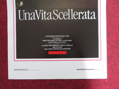 UNA VITA SCELLERATA ITALIAN LOCANDINA POSTER WADECK STANCZACK SOPHIE WARD 1990 Rendezvous Cinema Movie posters