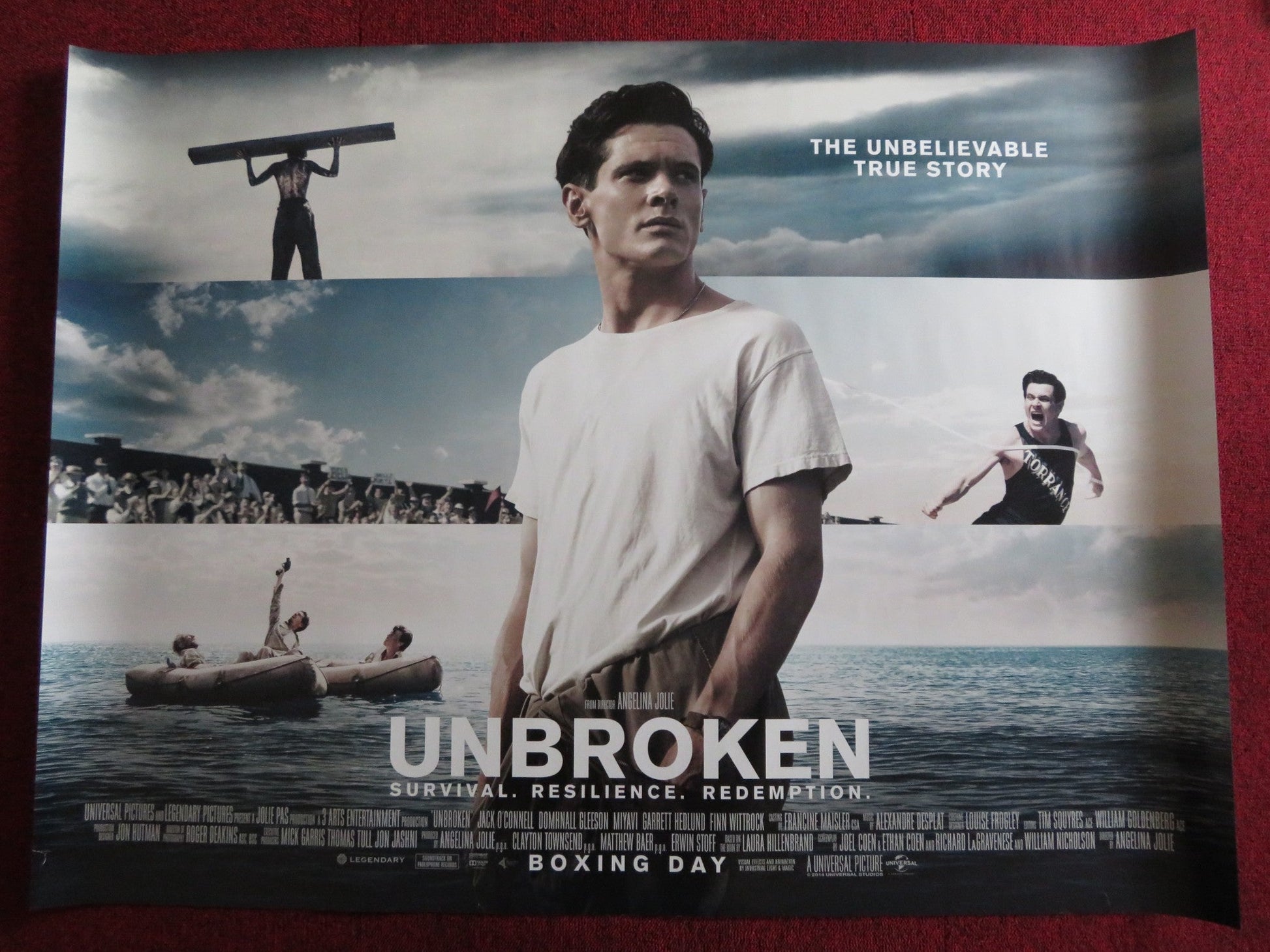 UNBROKEN - A UK QUAD (30"x 40") ROLLED POSTER JACK O'CONNELL D. GLEESON 2014 Rendezvous Cinema Movie posters