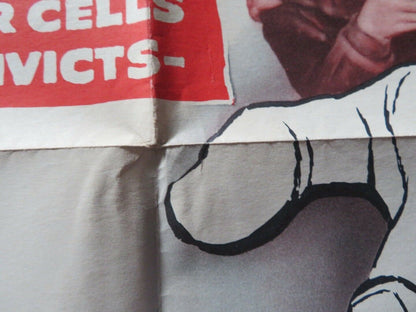 UNCHAINED FOLDED US ONE SHEET POSTER CHESTER MORRIS ELROY HIRSCH 1955 Movie posters