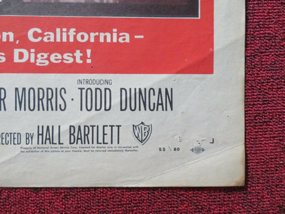 UNCHAINED FOLDED US ONE SHEET POSTER CHESTER MORRIS ELROY HIRSCH 1955 Movie posters