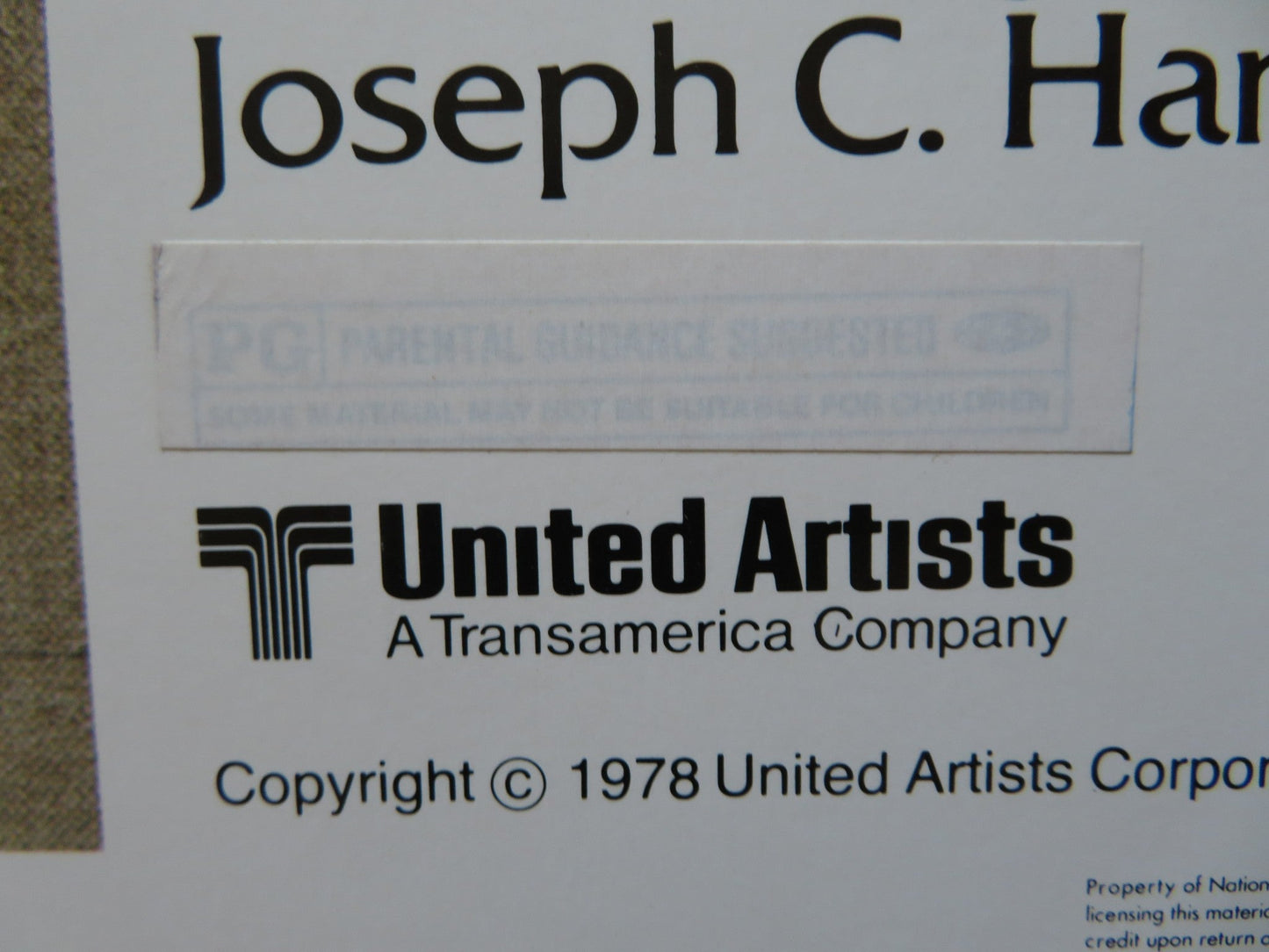 UNCLE JOE SHANNON US HALF SHEET (22"x 28") POSTER BURT YOUNG DOUG MCKEON 1978 Rendezvous Cinema Movie posters