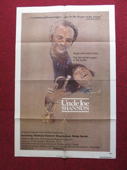 UNCLE JOE SHANNON US ONE SHEET POSTER BURT YOUNG DOUG MCKEON 1978 Movie posters