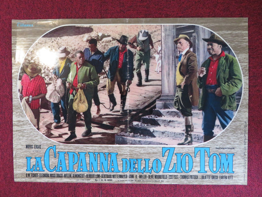 UNCLE TOM'S CABIN - A ITALIAN FOTOBUSTA POSTER JOHN KITZMILLER HERBERT LOM 1965 Rendezvous Cinema Movie posters