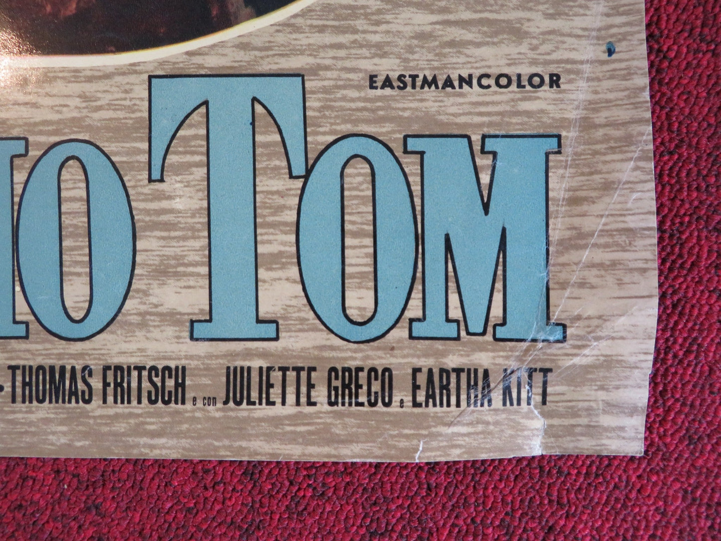 UNCLE TOM'S CABIN - D ITALIAN FOTOBUSTA POSTER JOHN KITZMILLER HERBERT LOM 1965 Rendezvous Cinema Movie posters