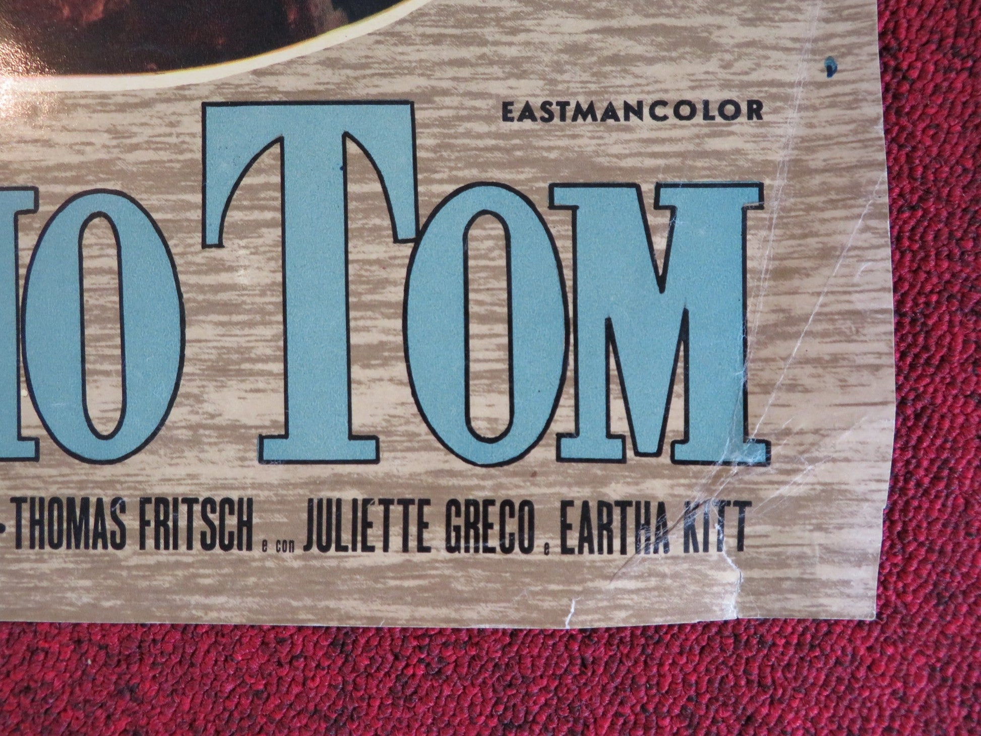 UNCLE TOM'S CABIN - D ITALIAN FOTOBUSTA POSTER JOHN KITZMILLER HERBERT LOM 1965 Rendezvous Cinema Movie posters