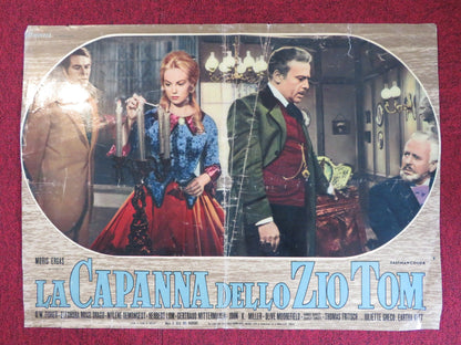 UNCLE TOM'S CABIN - D ITALIAN FOTOBUSTA POSTER JOHN KITZMILLER HERBERT LOM 1965 Rendezvous Cinema Movie posters