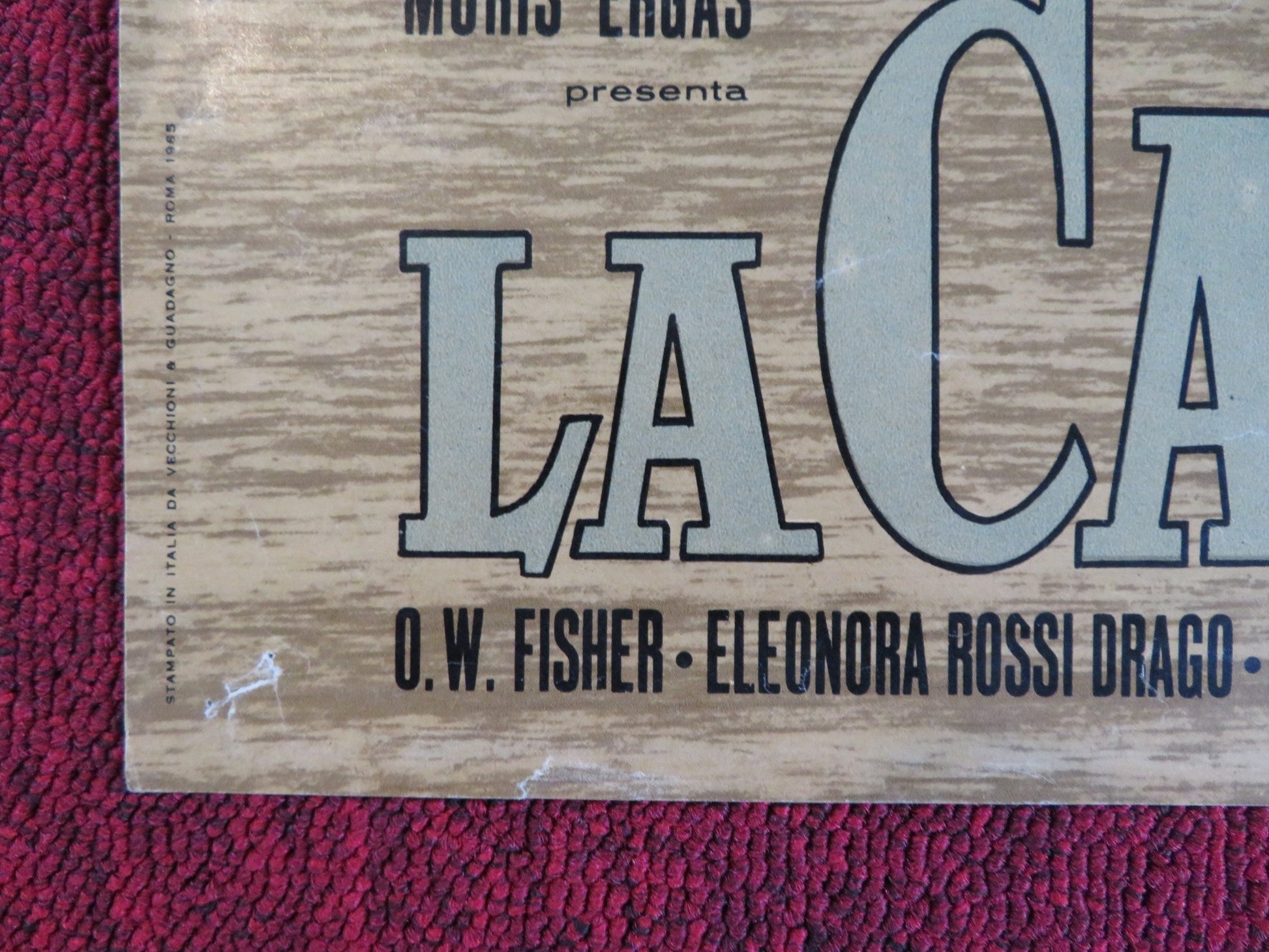 UNCLE TOM'S CABIN - E ITALIAN FOTOBUSTA POSTER JOHN KITZMILLER HERBERT LOM 1965 Rendezvous Cinema Movie posters