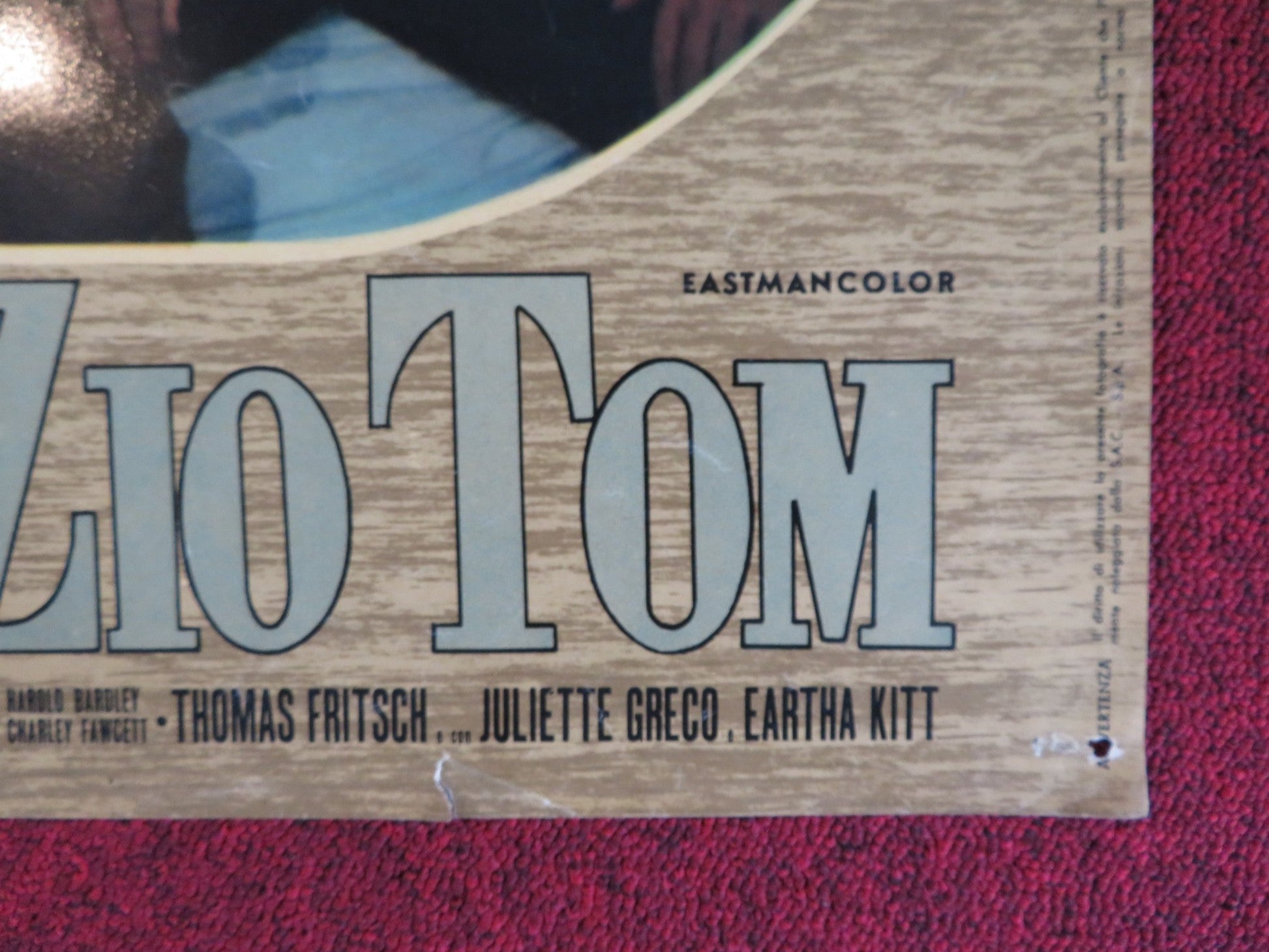 UNCLE TOM'S CABIN - E ITALIAN FOTOBUSTA POSTER JOHN KITZMILLER HERBERT LOM 1965 Rendezvous Cinema Movie posters