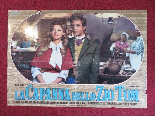 UNCLE TOM'S CABIN - F ITALIAN FOTOBUSTA POSTER JOHN KITZMILLER HERBERT LOM 1965 Rendezvous Cinema Movie posters