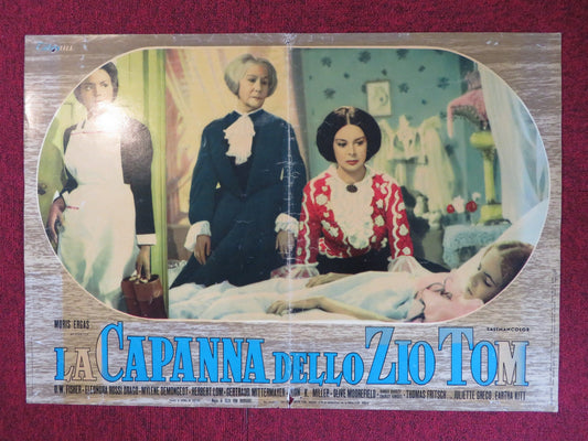 UNCLE TOM'S CABIN - G ITALIAN FOTOBUSTA POSTER JOHN KITZMILLER HERBERT LOM 1965 Rendezvous Cinema Movie posters