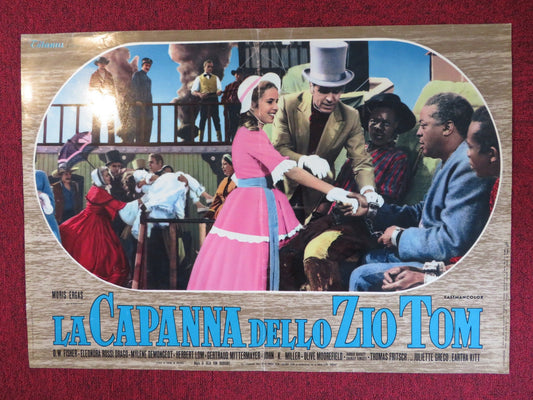 UNCLE TOM'S CABIN - H ITALIAN FOTOBUSTA POSTER JOHN KITZMILLER HERBERT LOM 1965 Rendezvous Cinema Movie posters