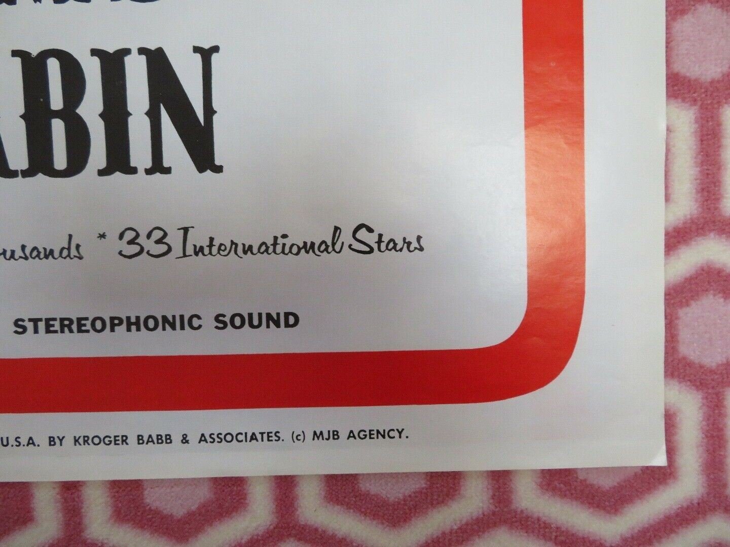 UNCLE TOM'S CABIN US ONE SHEET POSTER HARRIET BEECHER STOWE 1977 Movie posters