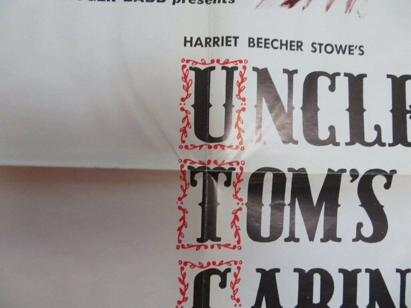 UNCLE TOM'S CABIN US ONE SHEET POSTER HARRIET BEECHER STOWE 1977 Movie posters