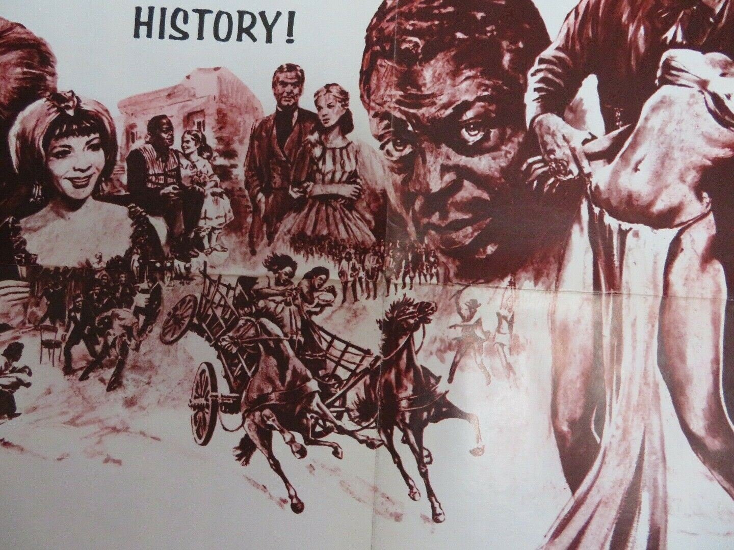 UNCLE TOM'S CABIN US ONE SHEET POSTER HARRIET BEECHER STOWE 1977 Movie posters