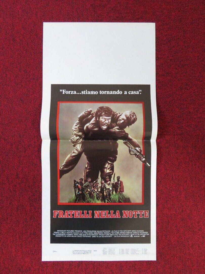 UNCOMMON VALOR ITALIAN LOCANDINA (27.5"x13") POSTER GENE HACKMAN 1983 Movie posters