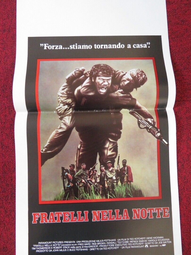 UNCOMMON VALOR ITALIAN LOCANDINA (27.5"x13") POSTER GENE HACKMAN 1983 Movie posters