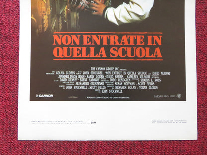 UNDER COVER ITALIAN LOCANDINA POSTER CANNON JENNIFER JASON LEIGH 1987 Rendezvous Cinema Movie posters