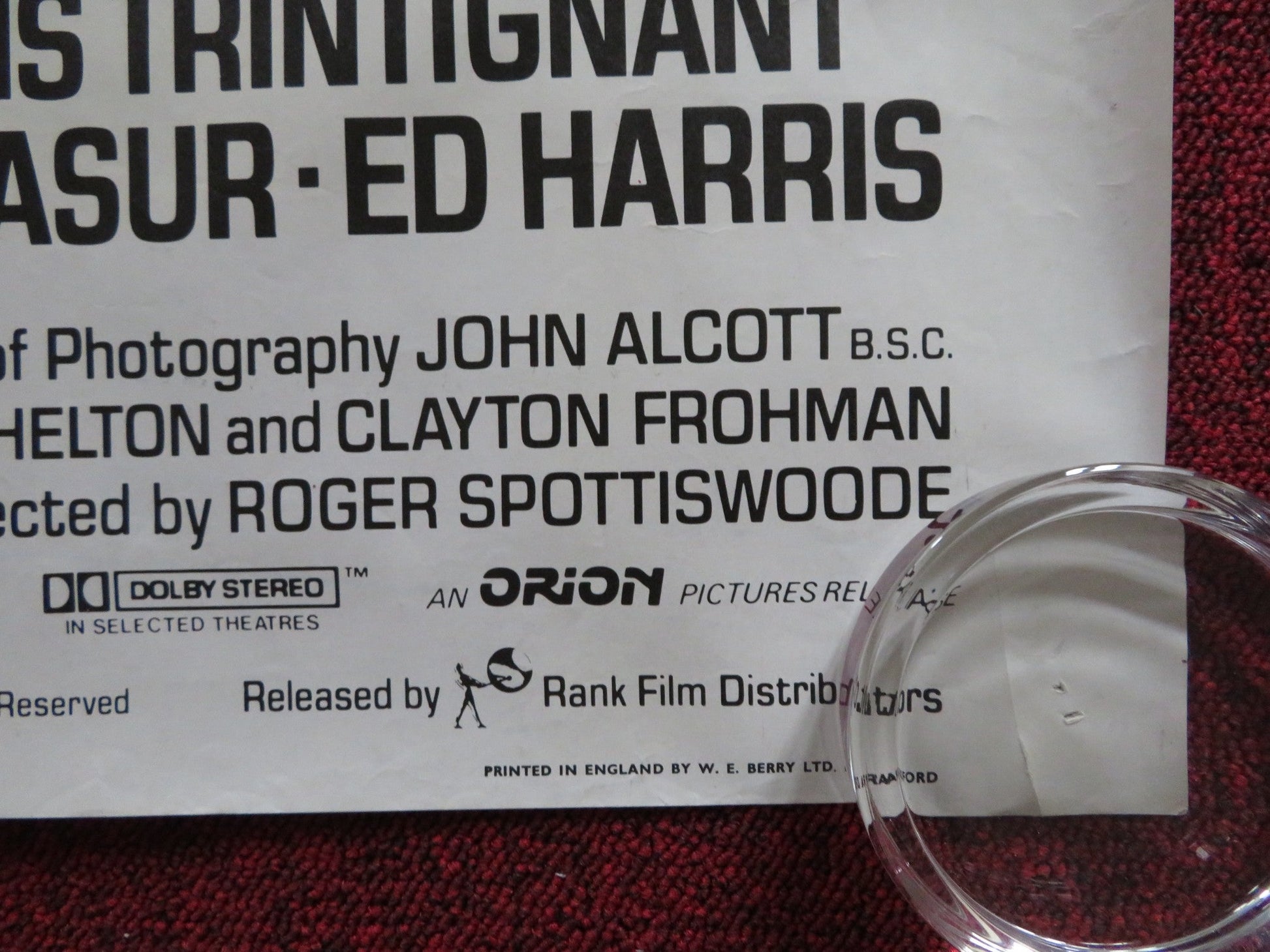 UNDER FIRE UK QUAD (30"x 40") ROLLED POSTER NICK NOLTE GENE HACKMAN 1983 Rendezvous Cinema Movie posters