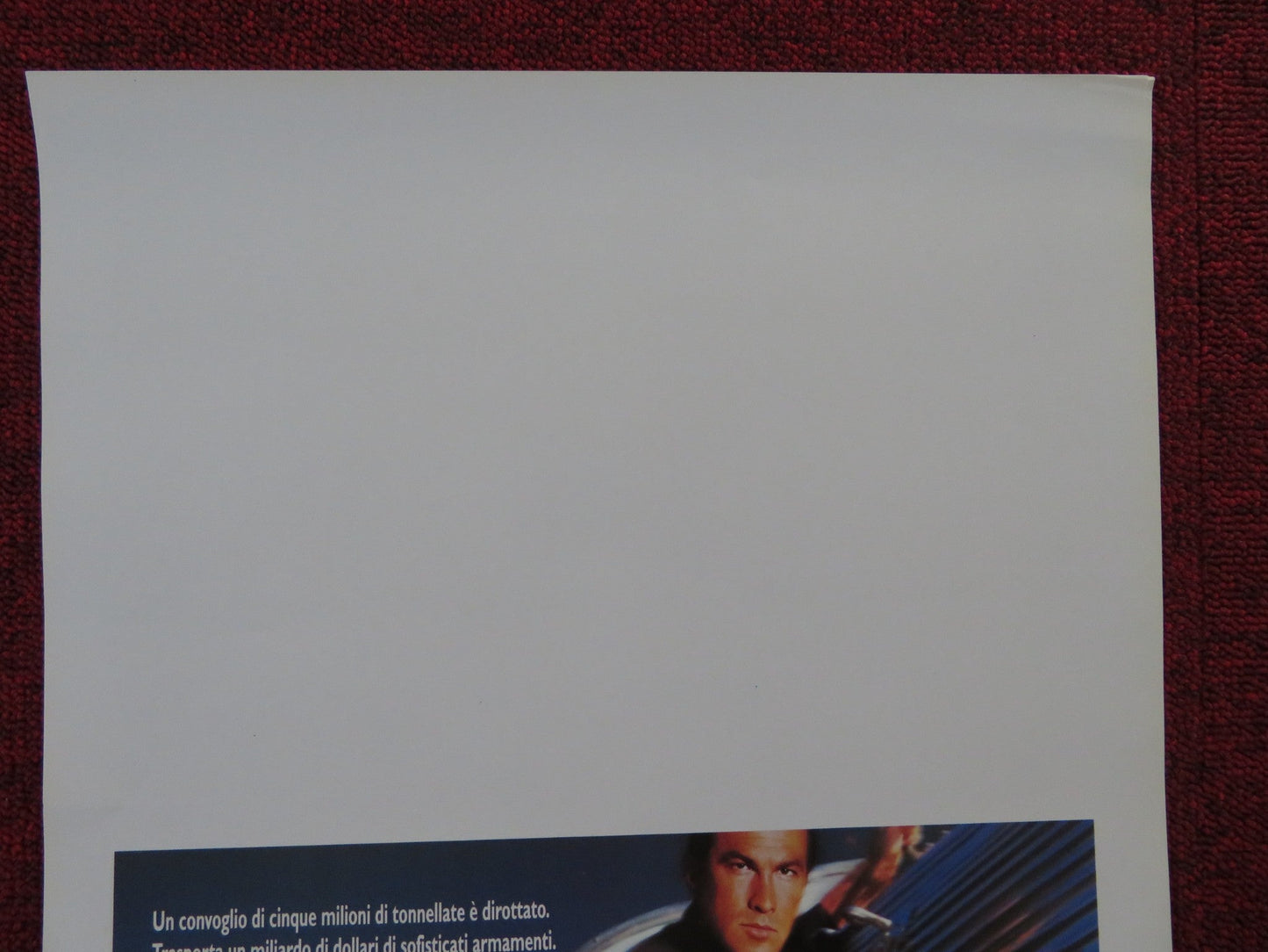 UNDER SIEGE 2: DARK TERRITORY ITALIAN LOCANDINA POSTER STEVEN SEAGAL 1995 Rendezvous Cinema Movie posters