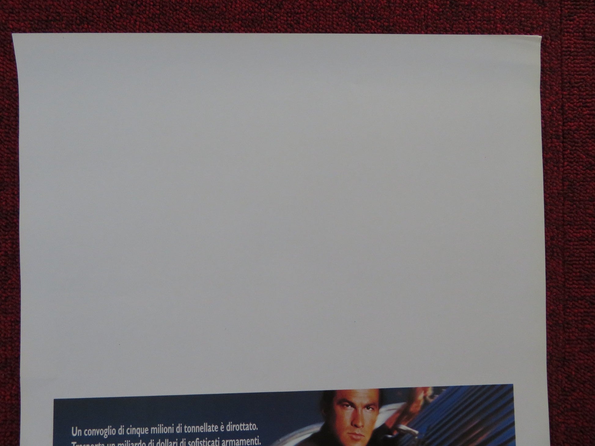 UNDER SIEGE 2: DARK TERRITORY ITALIAN LOCANDINA POSTER STEVEN SEAGAL 1995 Rendezvous Cinema Movie posters