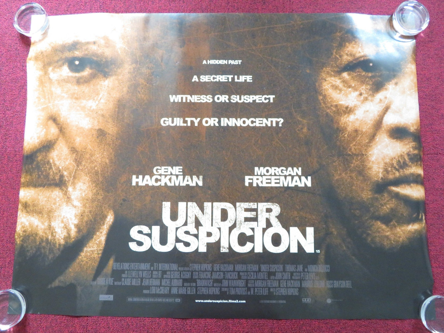 UNDER SUSPICION UK QUAD (30"x 40") ROLLED POSTER GENE HACKMAN M FREEMAN 2000 Rendezvous Cinema Movie posters
