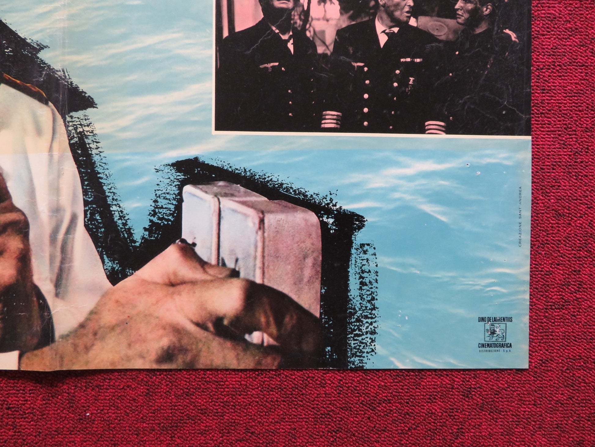 UNDER TEN FLAGS ITALIAN FOGLIO POSTER VAN HEFLIN CHARLES LAUGHTON 1960 Rendezvous Cinema Movie posters