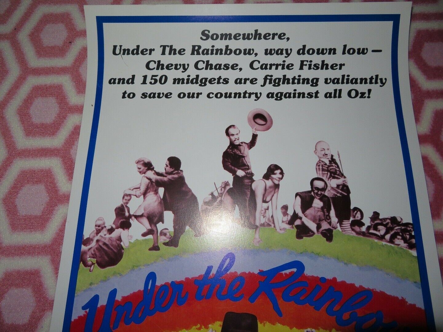UNDER THE RAINBOW US INSERT (14"x 36") POSTER CHEVY CHASE CARRIE FISHER 1981 Rendezvous Cinema Movie posters
