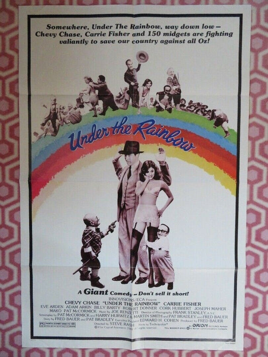 UNDER THE RAINBOW US ONE SHEET POSTER CHEVY CHASE CARRY FISHER 1981 Movie posters