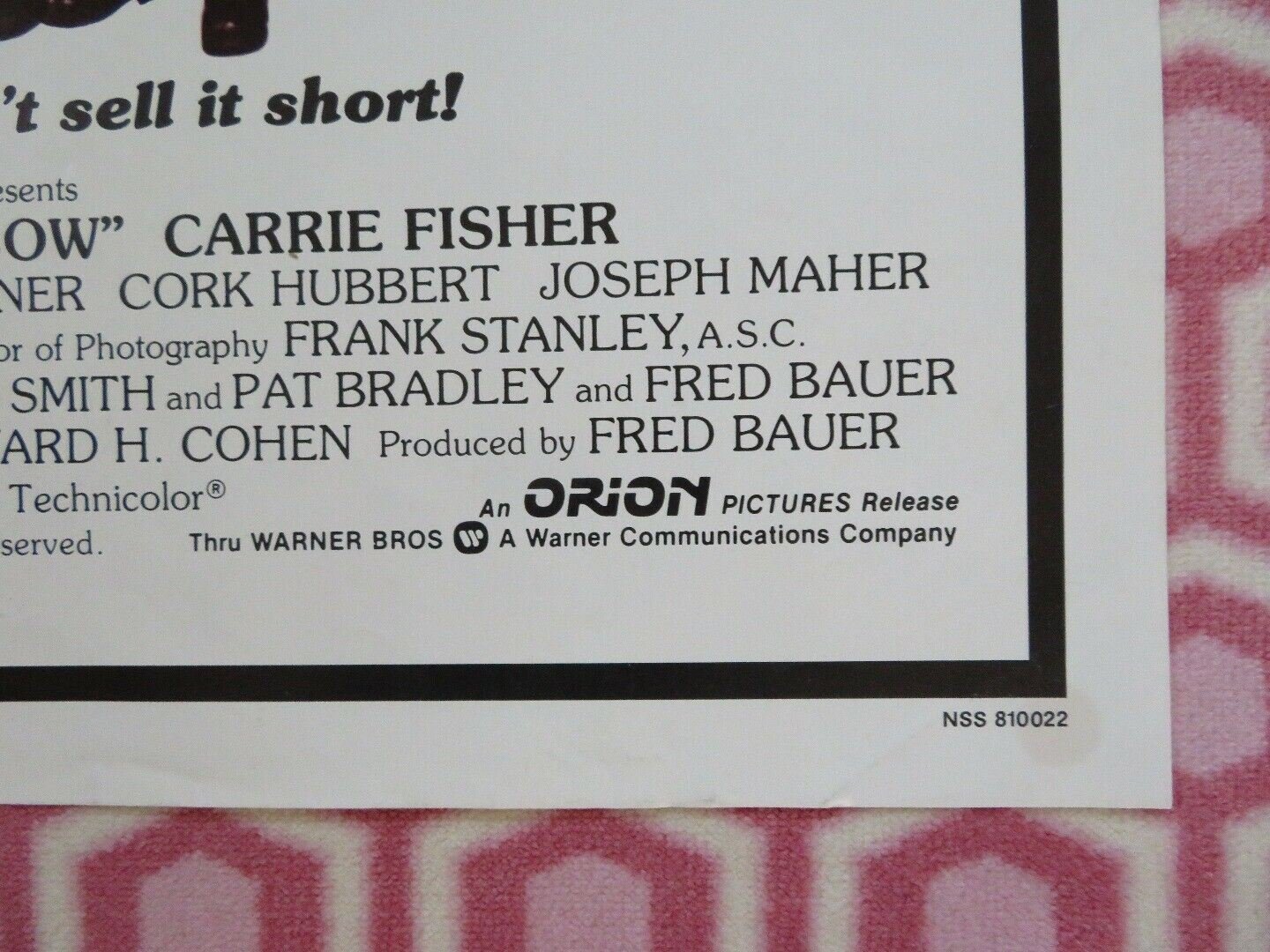 UNDER THE RAINBOW US ONE SHEET POSTER CHEVY CHASE CARRY FISHER 1981 Movie posters