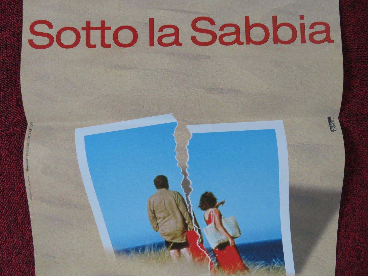 UNDER THE SAND ITALIAN LOCANDINA POSTER CHARLOTTE RAMPLING JACQUES NOLOT 2000 Rendezvous Cinema Movie posters