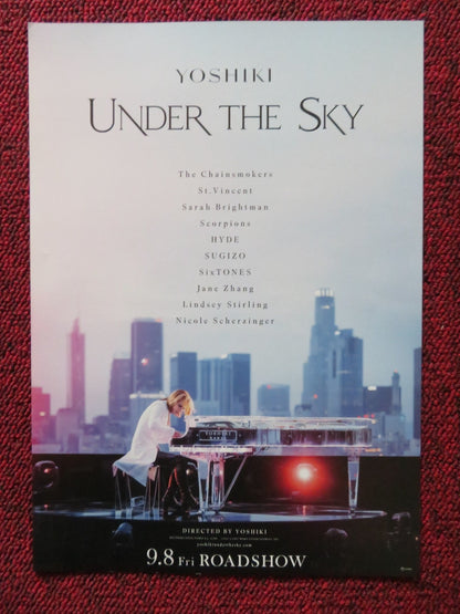 UNDER THE SKY JAPANESE CHIRASHI (B5) POSTER YOSHIKI SARAH BRIGHTMAN 2023 Rendezvous Cinema Movie posters